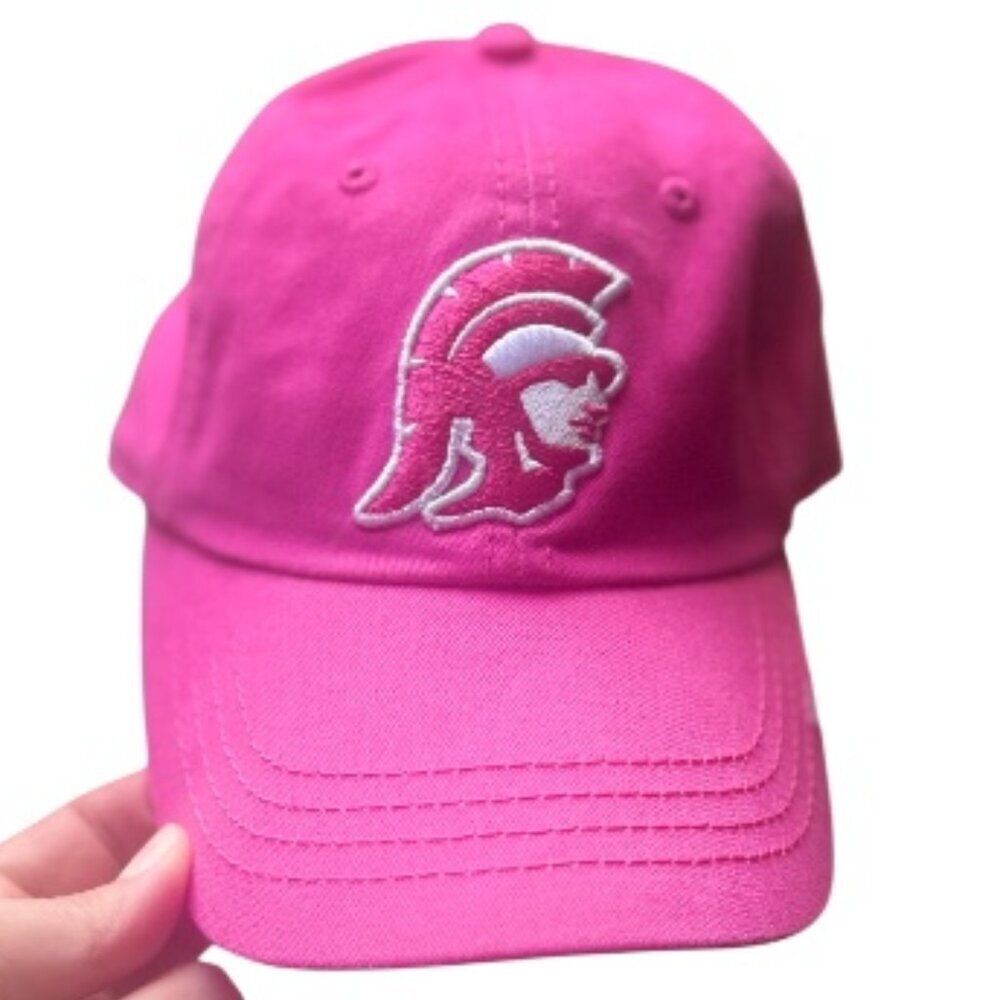 Heritage Trojans USC Hat Women's College Baseball Cap Pink White Embroidery Uni